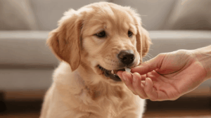 Why do puppies bite hands and clothing